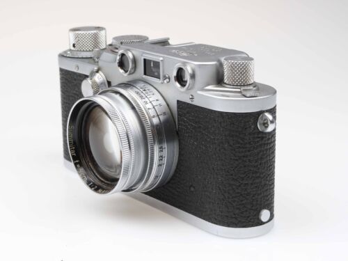 Leica III F IIIF Kamera camera mit Summitar 50mm f2 Objektiv Leitz 97185 - Bild 3 von 6