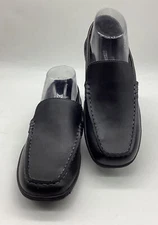 Kenneth Cole Men's Black Leather Slip-on Driving Loafer Shoes Sz 6M