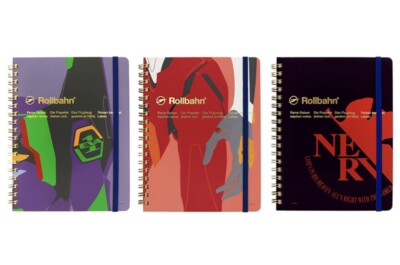 Neon Genesis Evangelion Collaboration Rollbahn Memo with Pocket L 3pattern set