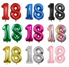30" Giant 0-9 Number Foil Balloons Air Helium Birthday Party Balloon Age Wedding