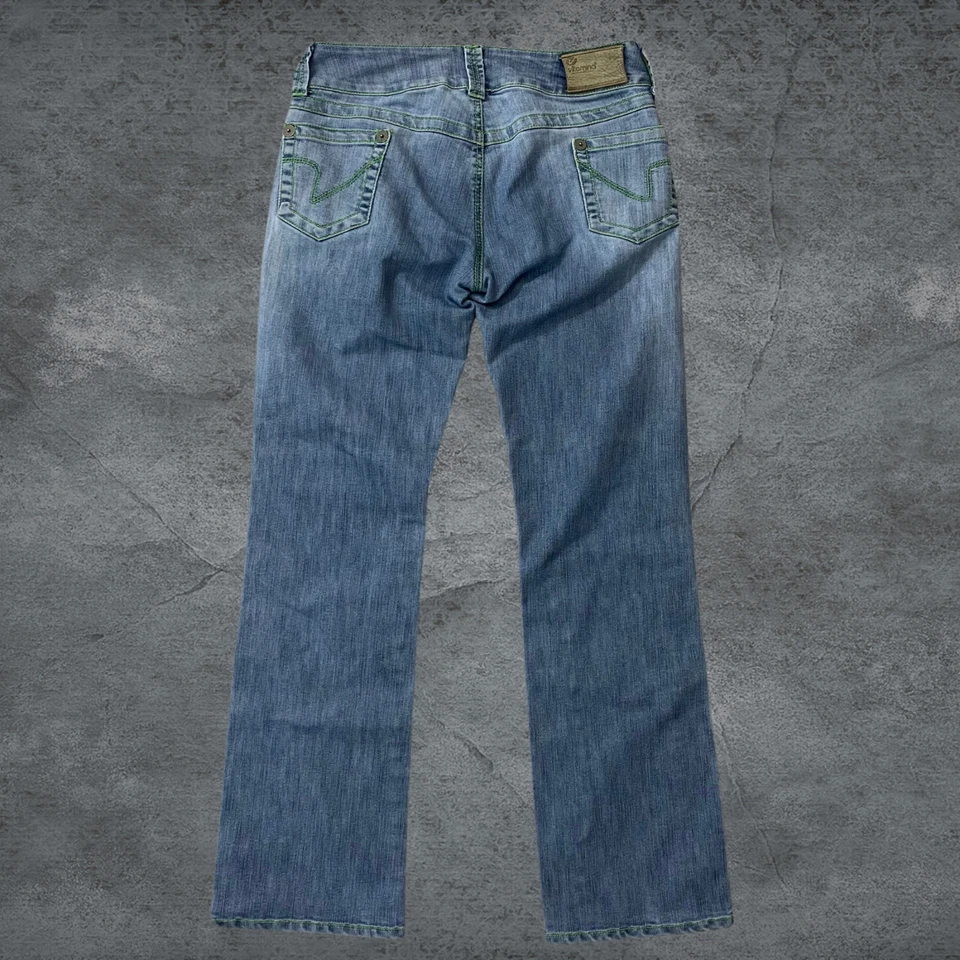 Pantalones de mezclilla para mujer Vitamina tiro bajo pierna recta talla 44 EE. UU. talla 6 hechos en Italia Foto 2 de 4