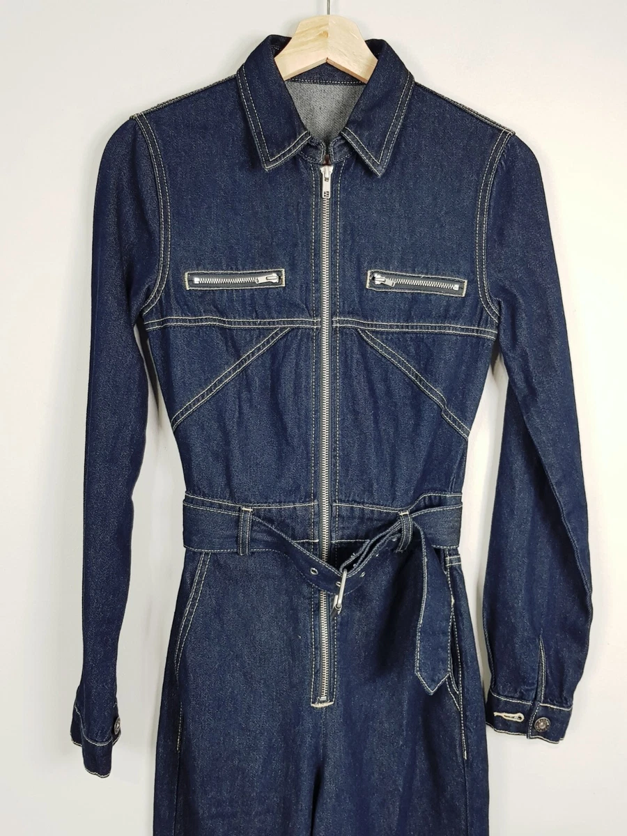 Denim jumpsuit bardot 2025