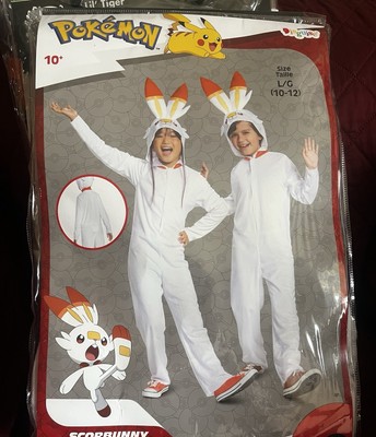 New Disguise Pokemon Scorbunny Child L/G 10-12 Yr  Halloween Costume