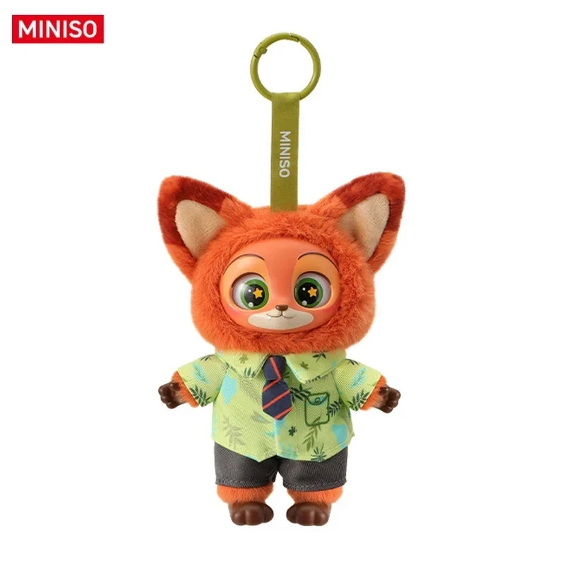 Authentic MINISO Zootopia Nick Plush Toy Charm Confirmed Blind Box