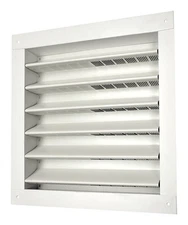 Master Flow DA1212W White Aluminum Wall Mount Square Static Vent 12 x 12 in.
