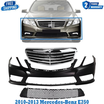 Front Bumper Cover +Grille Assembly For 2010-2013 Mercedes-Benz E350
