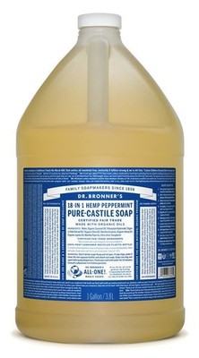 Dr Bronner Peppermint Pure-Castile Flüssigseife 3790 ml - 4er Pack