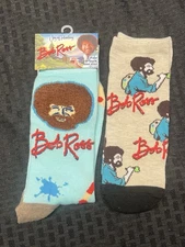 NEW - Bob Ross Joy Of Painting Lot of 2 Sock Sets 