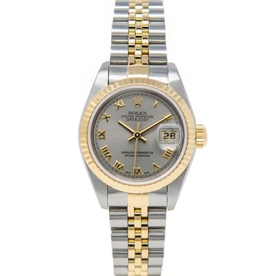 Rolex Lady-Datejust Yellow Gold & Steel 79173 Silver Roman, Jubilee - Pre-owned