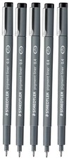 0.4 mm Pigment Liner Fineliner Sketching Drawing Drafting Pens Pack of 5