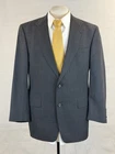 Burberry USA Men Dark Gray Plaid 100% Wool Suit 40R 34X29 $1,895 Two Button Vint