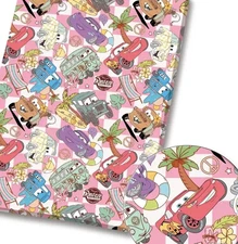 Disney Cars Lightning McQueen polyCotton Fabric Half Yard (18” x 55”) 40967