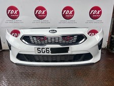 KIA CEED MK3 CD 2018-2021 GENUINE FRONT BUMPER COMPLETE PEARL WHITE (HW)