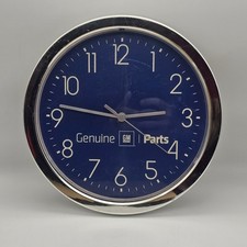 Gm Genuine Parts Blue Automotive Wall Clock Sign Official Gm Exclusive