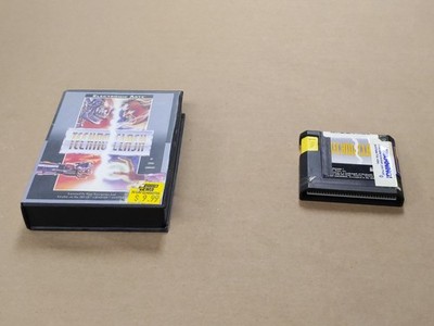 Techno Clash Sega Genesis Cartridge and Case Former Rental