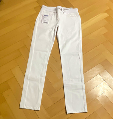Damenhose Weiß Gr. 34 Stretch Regular Fit gerades Bein 80 cm