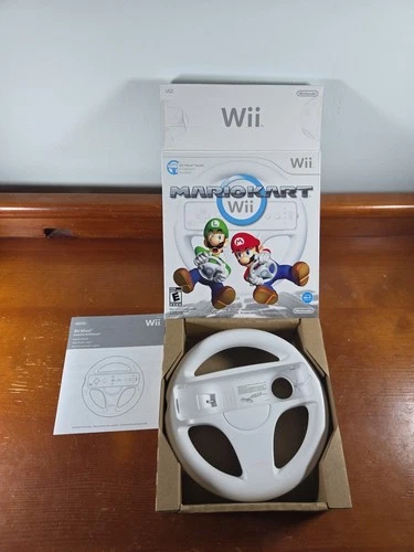 Mario Kart Wii Steering Wheel Big Box Bundle - NO GAME Racing Wheel Accessories