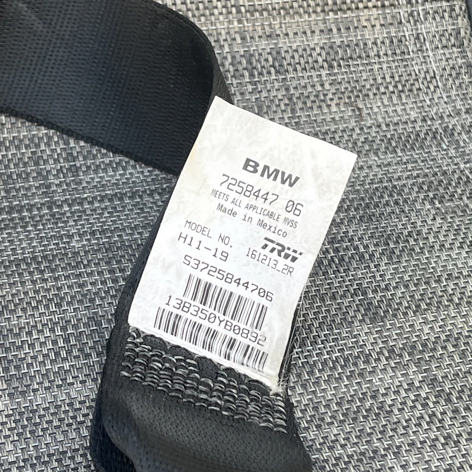 11-17 BMW X3 F25 TRASERO IZQUIERDO LADO CONDUCTOR CINTURÓN SEGURIDAD RETRACTOR OEM Foto 2 de 4