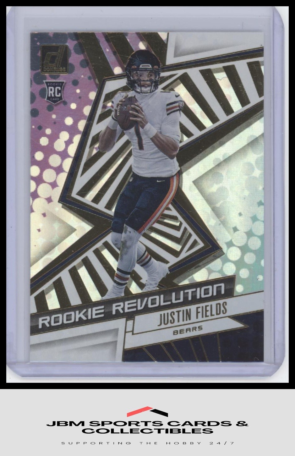 2021 Donruss #REV-JFI Justin Fields Rookie Revolution