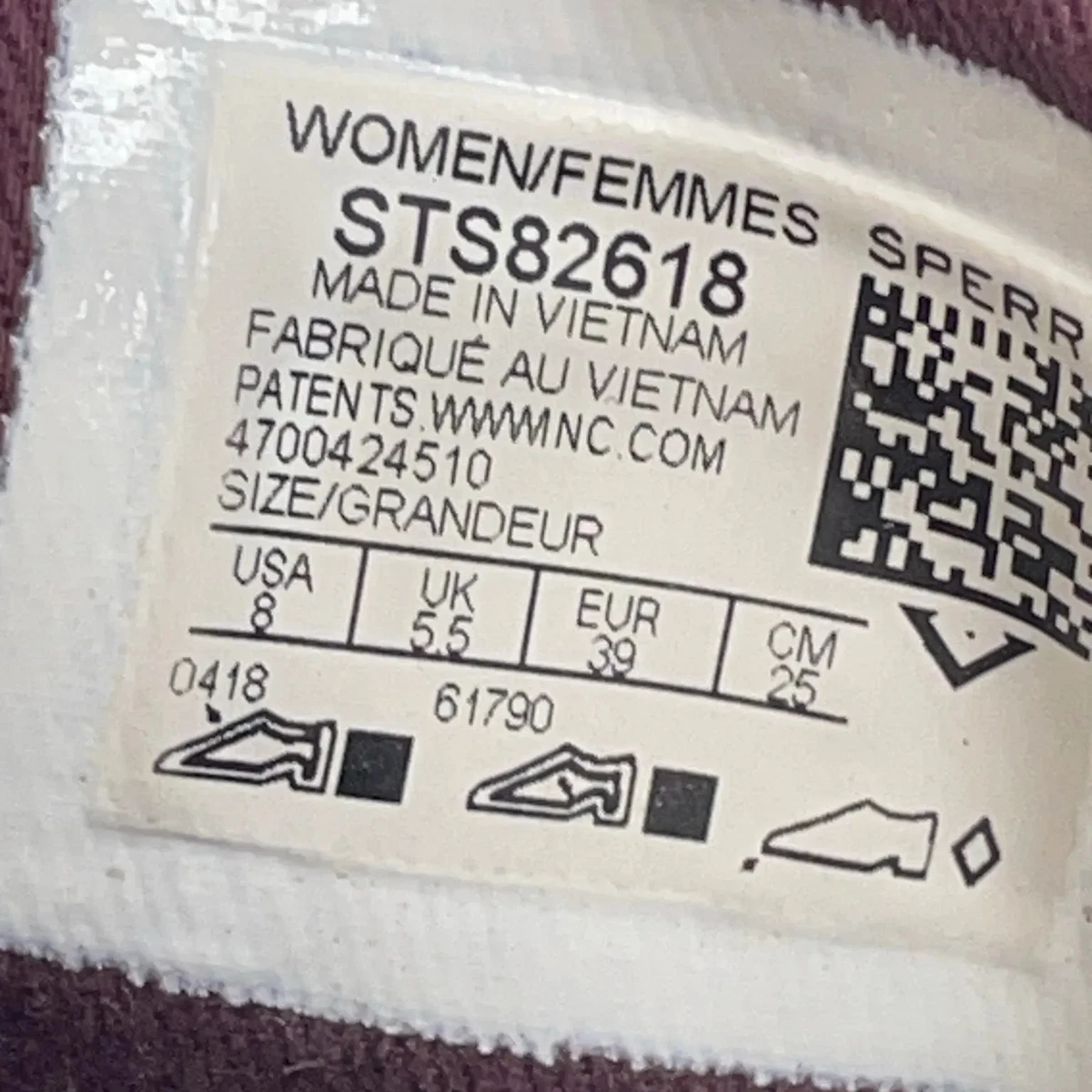 Sperry, Canvas Sneaker, Größe: 39, Leder, Lila, Damen #wjI