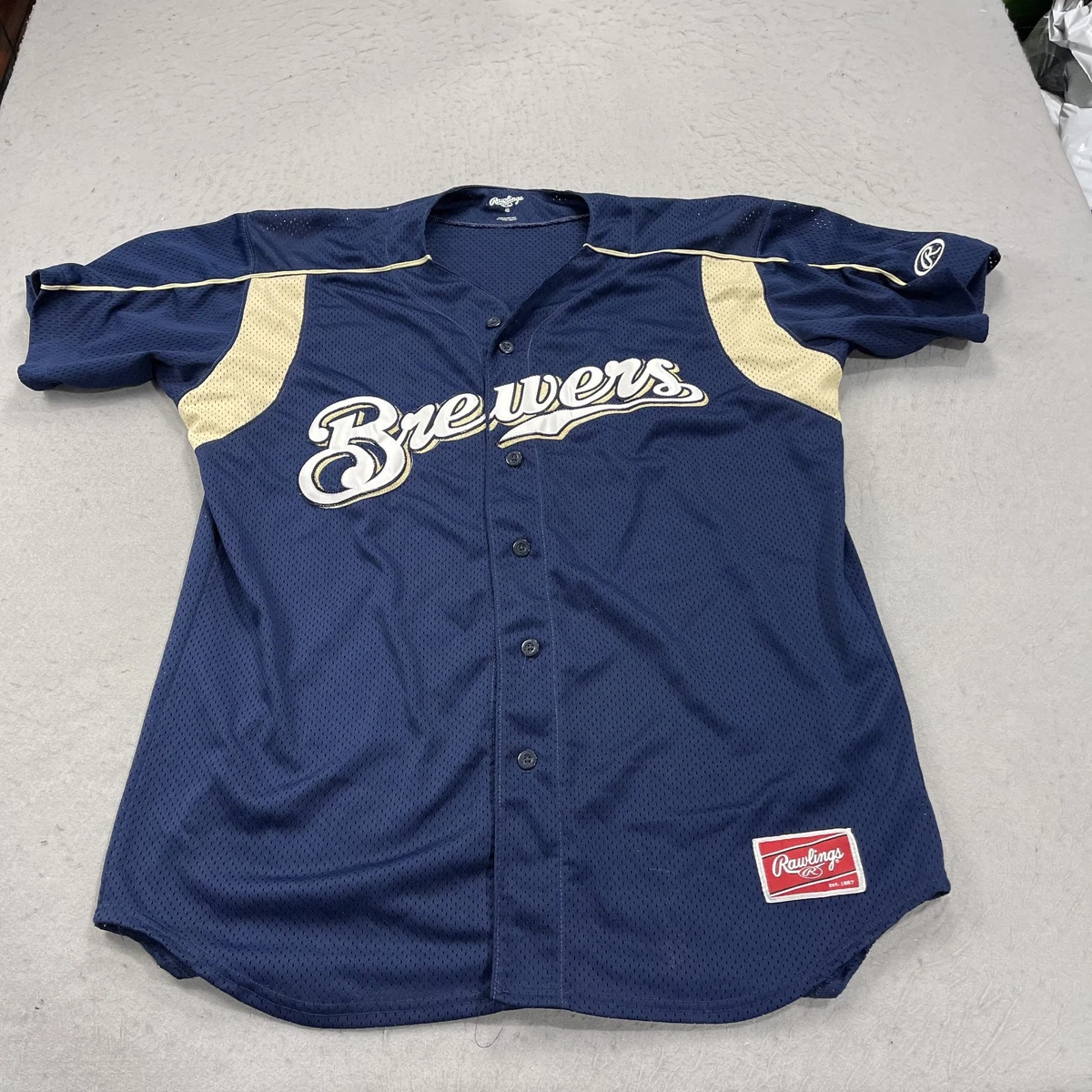 Maillot De Basket Vintage Rawlings – NBA – Jaune/Doré Et Bleu – Taille M – USA