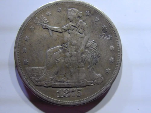 1875-S Trade Dollar with Nice Chop Marks