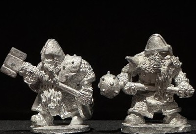 Grenadier 932 Dwarves w. 2-handed Weapons Fantasy Warriors Vintage Fantasy Metal