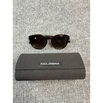 Dolce & Gabbana DG 4274F Tortoise Sunglasses Gold Brow Bar 50mm Brown Gradient