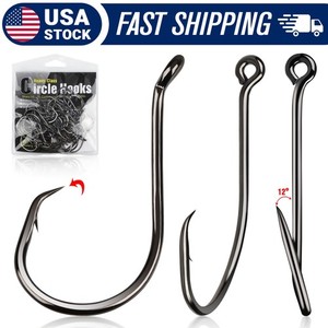bulk fishing hooks usa GRFIT Circle Hook Sale by 1000 Pieces/lot Eyed Fishing Hook Jig Hooks 3#-15# Barbed Fishhooks Fishing Accessories Wholesale Fish Hooks (Color : Flat Head, Size : 9#) : Sports & Outdoors size 10 and size 8 hooks Fish Hooks Bulk | eBay