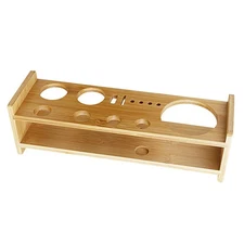 Bartender Kits Bamboo Storage Stand Bottle Rack Barware Drinkware Set Cocktail