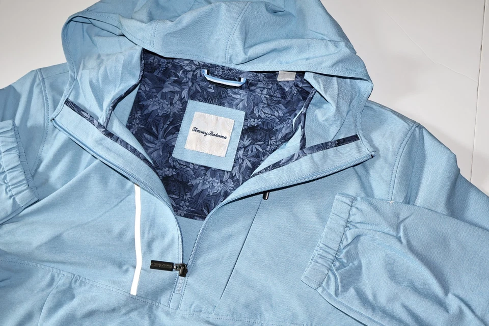 Tommy Bahama Nantucket Sound Popover Jacket Island Zone Blue New Medium M - Image 3 of 4