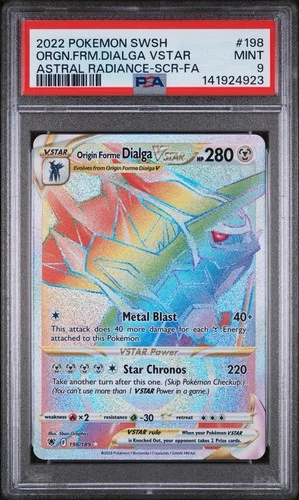 Pokémon TCG Origin Forme Dialga v Star Astral Radiance 198/189 Psa 9
