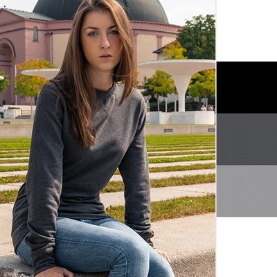 Build Your Brand Ladies Light Crewneck BY025 Damen Sweatshirt NEU