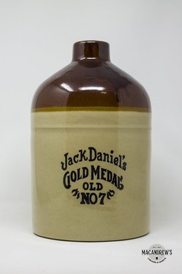 Steinzeug Krug JACK DANIEL'S Goldmedaille **Leer/Leer**