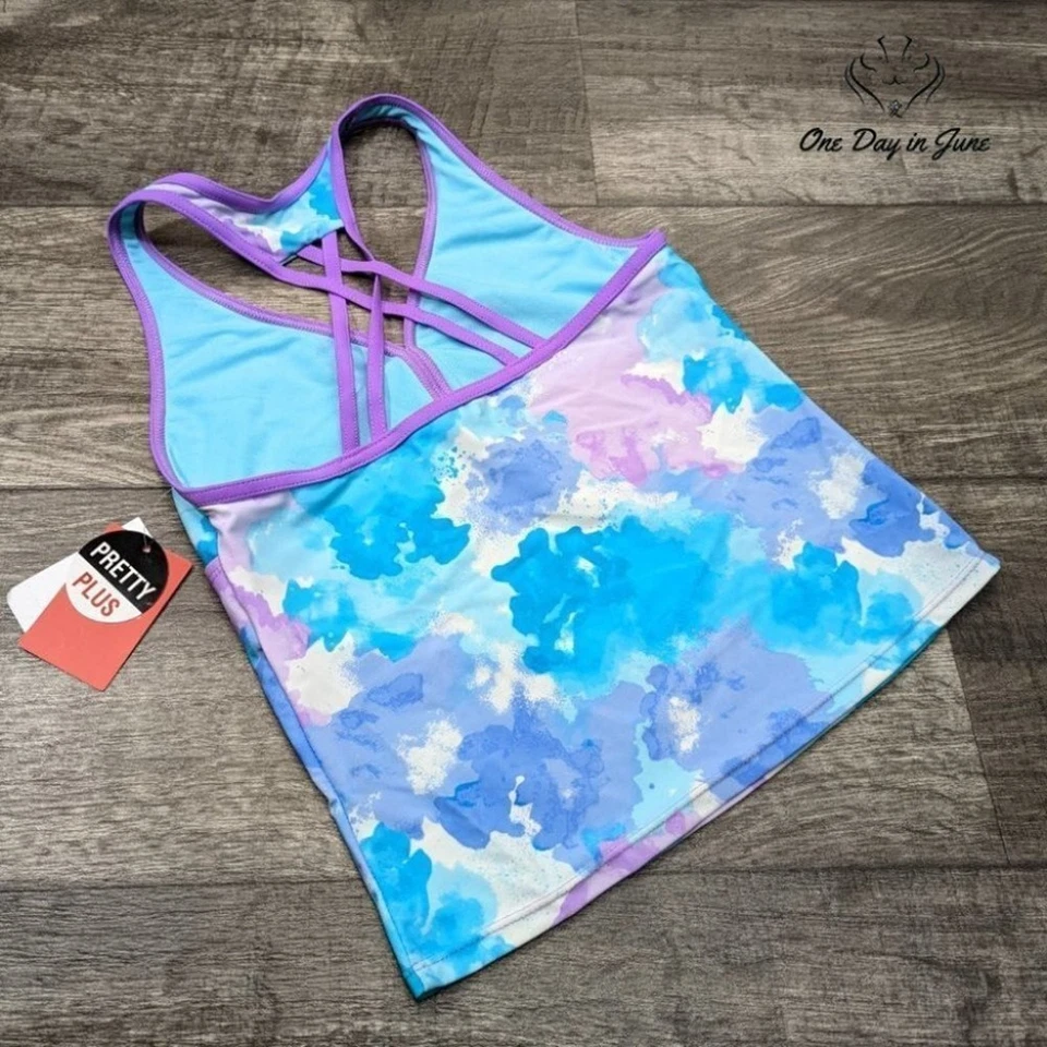 Топ танкини для девочек ZeroXposure пастельный галстук краситель размер 14+ - Изображение 3 из 3