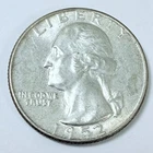 1952 D Washington Quarter - 90% Silver - Circulated Coin #5143