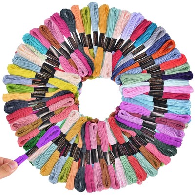ThreadArt Premium Egyptian Cotton Embroidery Floss - 12 Skeins, Antique Violet, 6-Strand, 8.75 Yards Each - View #5