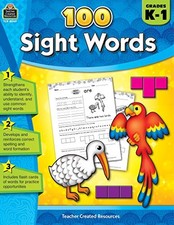 100 Sight Words Grades K-1, Teacher Created Resources