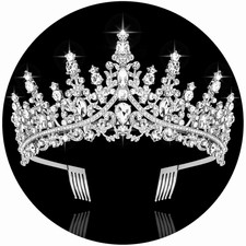 Silver Tiara and Crowns for Women Crystal Queen Crown, Wedding Tiaras for Bride