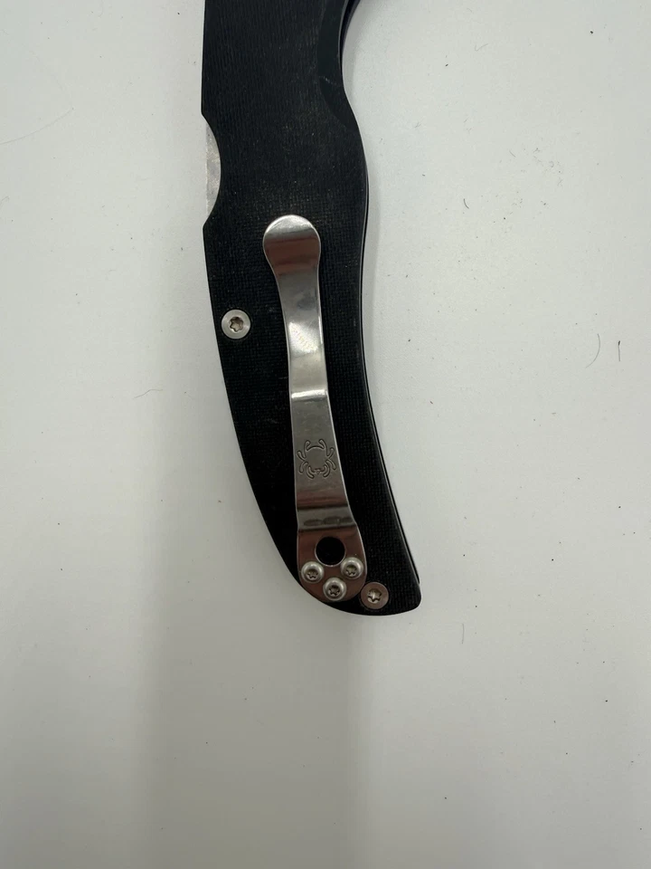 Faca dobrável SPYDERCO MILITAR 2 TRAVA DE COMPRESSÃO PRETA CPM S30V - Usada - Imagem 4 de 4