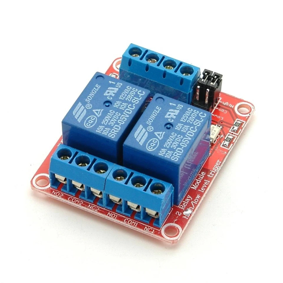 5V 2 Kanal Relais Modul mit definierbarem Schaltsignal (High/Low) Raspberry Pi - Bild 2 von 2