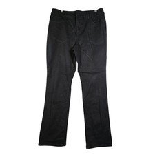 Chicos So Slimming Girlfriend Straight Leg Jean Black Size 8S