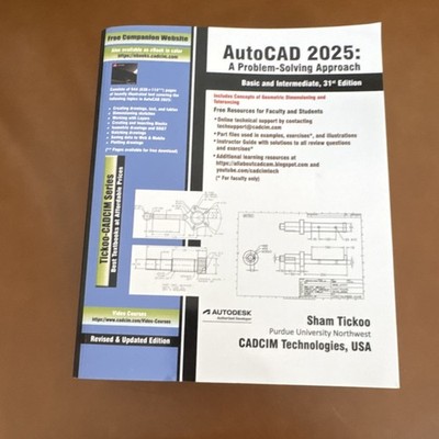 AutoCAD 2025: A Problem-Solving Approach, 31st Edition Paperback by Sham Tickoo