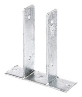 Gah-Alberts Stahl U-PfostenträGer 71X200Mm Feuerverzinkt Zum Aufschrauben