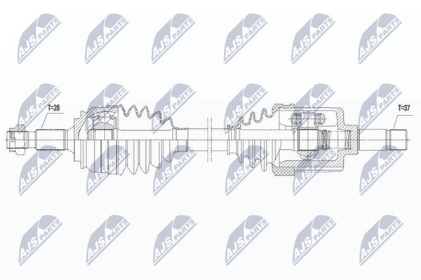 NTY NPW-CT-131 Antriebswelle Vorne Links FüR CitroËN Peugeot-image