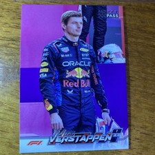 Max Verstappen Topps F1 Portrait Variant Parallel F1 Paddock Pass 2024