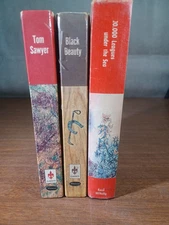 Vintage Book Lot ,Tom Sawyer/Black Beauty/20,000 Leagues Under The Sea 