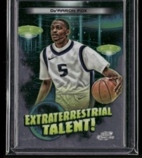 2023-24 Topps Chrome Cosmic #ET-12 De'Aaron Fox Extraterrestrial Talent