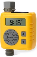 Programmable Irrigation Sprinkler Water Timer for Garden Hose Solar/Battery