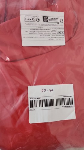 Red shiny faux leather PVC fish tail dress. 40"/44" bust. Size 14/18 UK New. - Picture 7 of 7